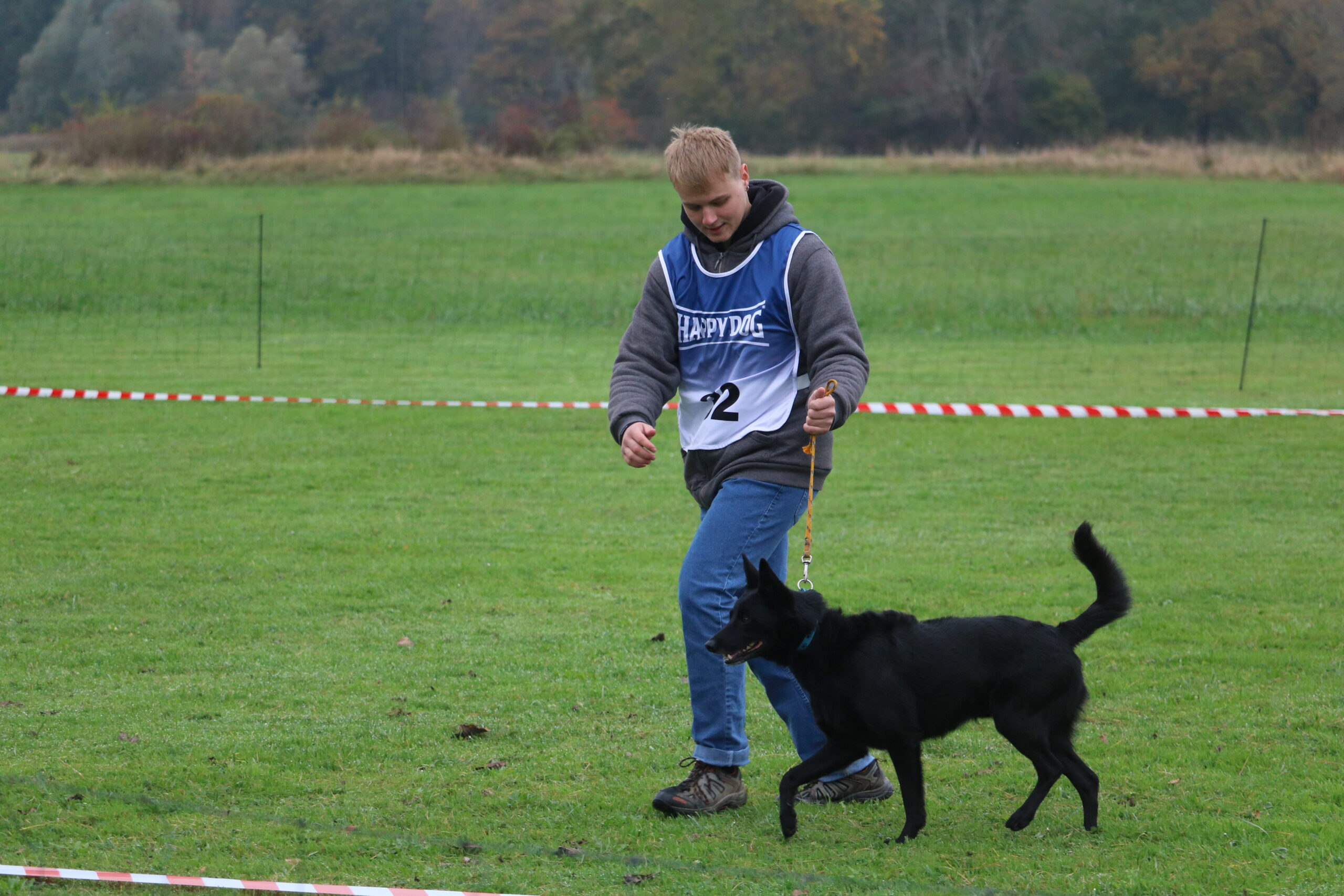 Robin Zürcher mit Navy beim Junior-Handling. Die beiden gewinnen Gold in der Kategorie Rule 2.